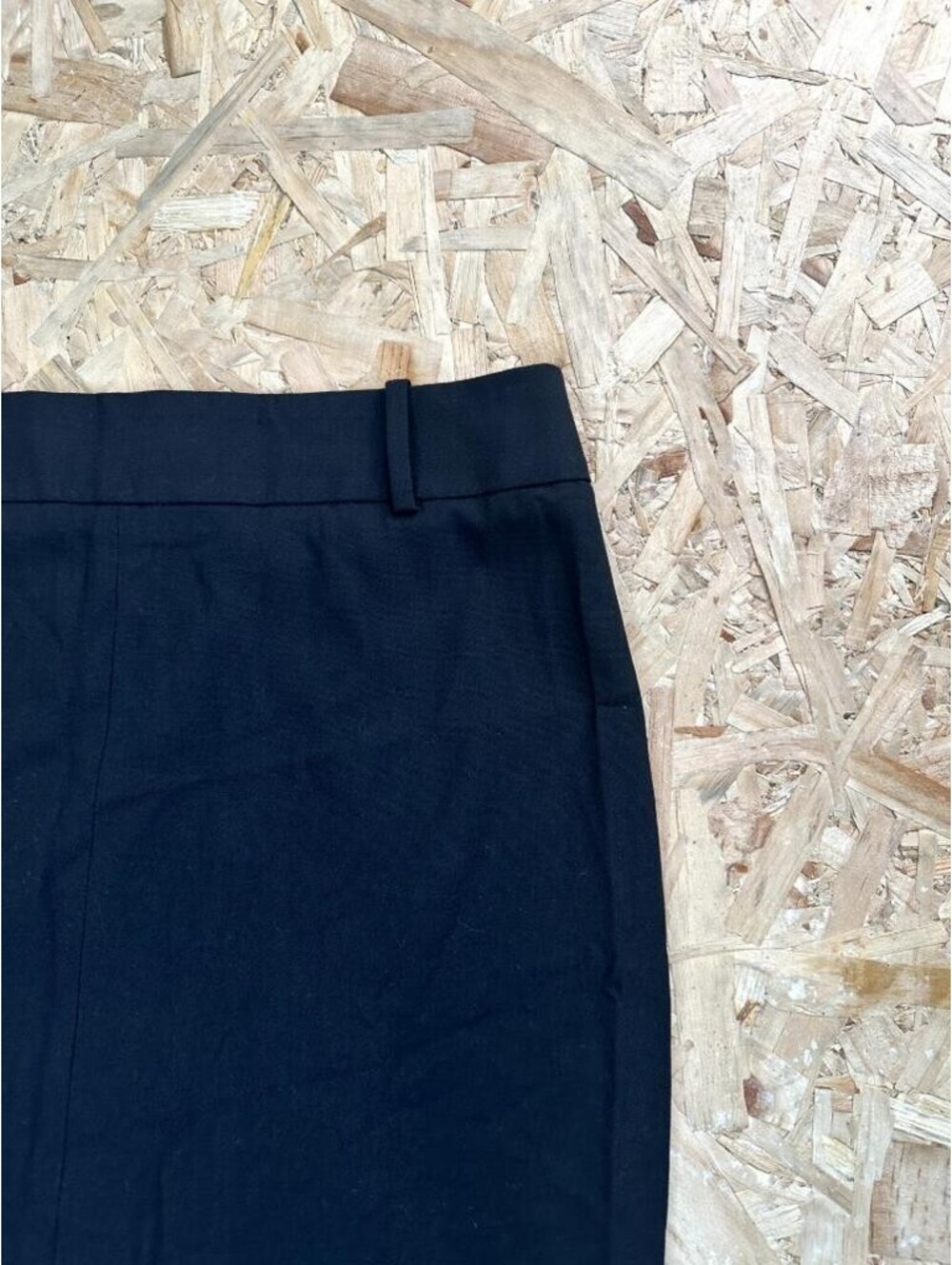Zara Womens Black Pencil Skirt Size L High Waist Front Slit Midi Length - Picture 5 of 15